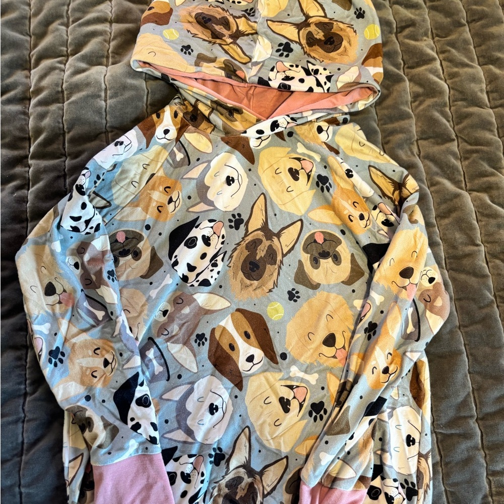 Kids' Dog Print Hoodie